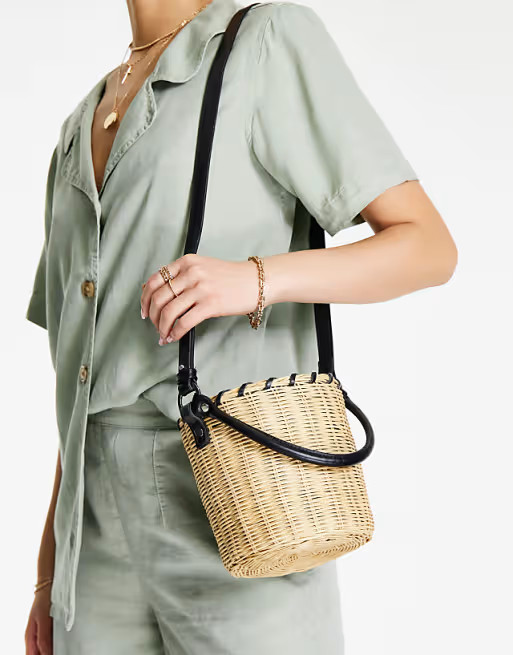 Topshop wicker bucket bag | ASOS (Global)