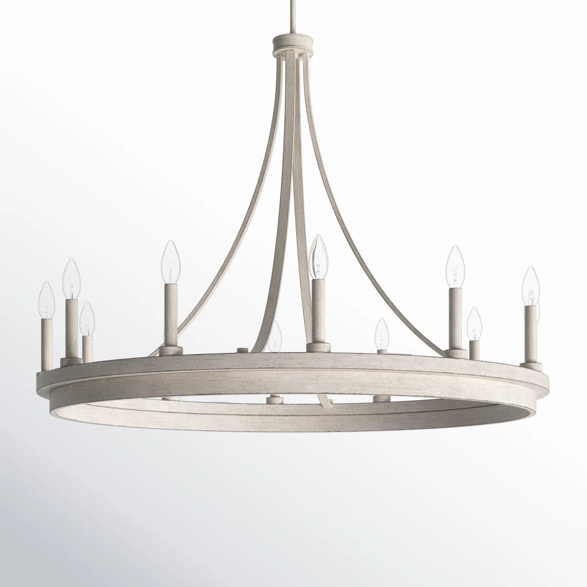 Marconi 12-Light Dimmable Wagon Wheel Chandelier | Wayfair North America