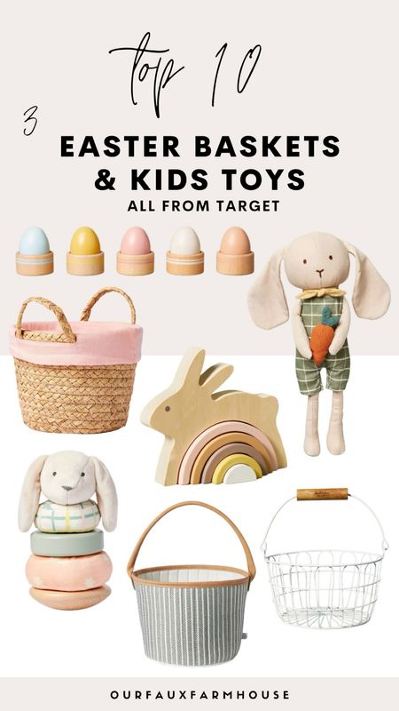 Easter Baskets + Kids Toys all from Target. Cutest wooden toys for spring! 

#LTKkids #LTKbaby #LTKSeasonal