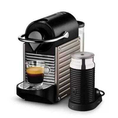 Nespresso® Pixie Espresso Machine by Breville® with Aeroccino Milk Frother in Electric Titan | ... | Bed Bath & Beyond