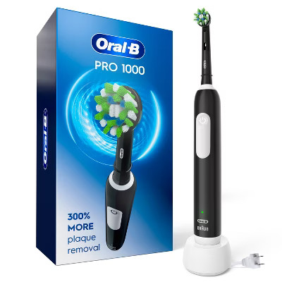 Oral-B Pro 1000 Electric Power Rechargeable Battery Toothbrush - Black | Target