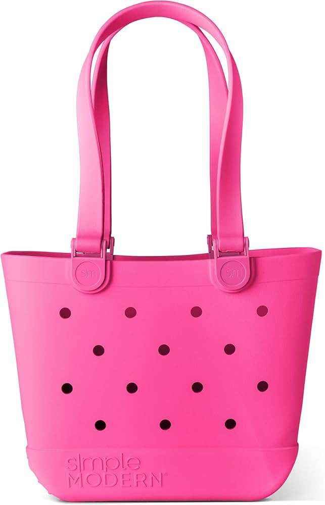 Simple Modern Beach Bag Rubber Tote | Waterproof Medium Tote Bag with Zipper Pocket for Beach, Po... | Amazon (US)