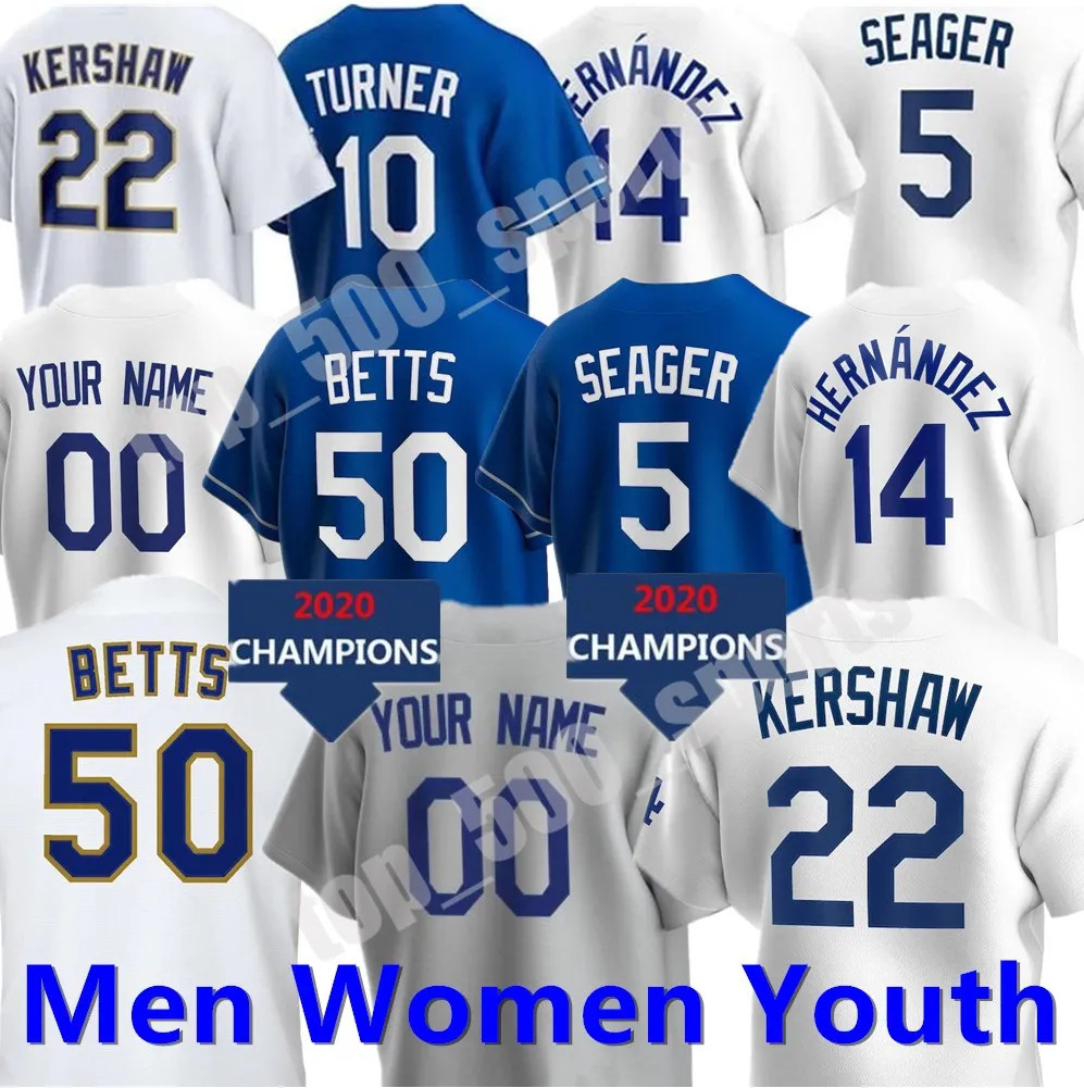 Custom 5 Freddie Freeman Jersey 50 Mookie Betts Jersey Max Scherzer Julio Urias Albert Pujols Cod... | DHGate
