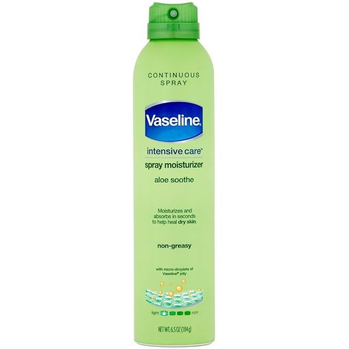 Vaseline Spray & Go Moisturizer, Aloe Fresh, 6.5 oz (Pack of 4) | Amazon (US)