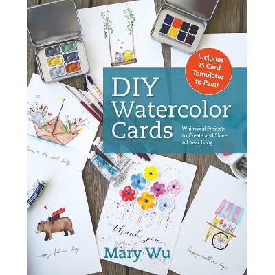 DIY Watercolor Cards - by  Mary Wu (Paperback) | Target