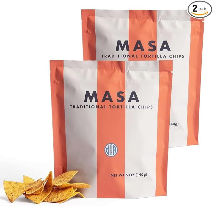 MASA CHIPS - Tortilla Chips Snack Pack - Seed Oil Free, Naturally Grown Corn Chips - Low Carb Sna... | Amazon (US)