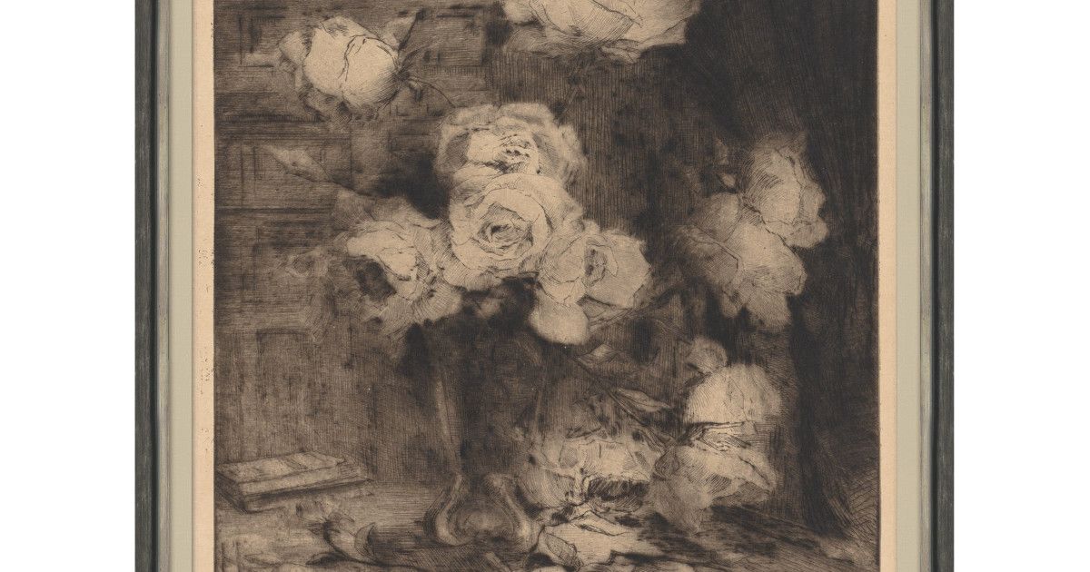 Vintage Study of Roses | Magnolia