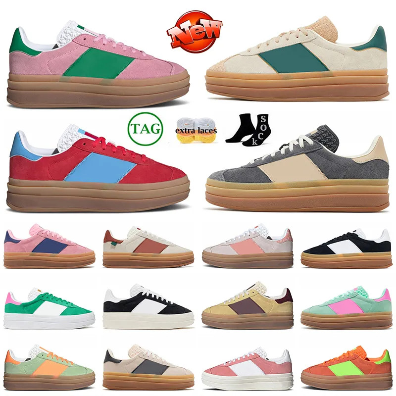 Bold designer women shoes thick soled casual platform sneakers active pink glow cream collegiate ... | DHGate