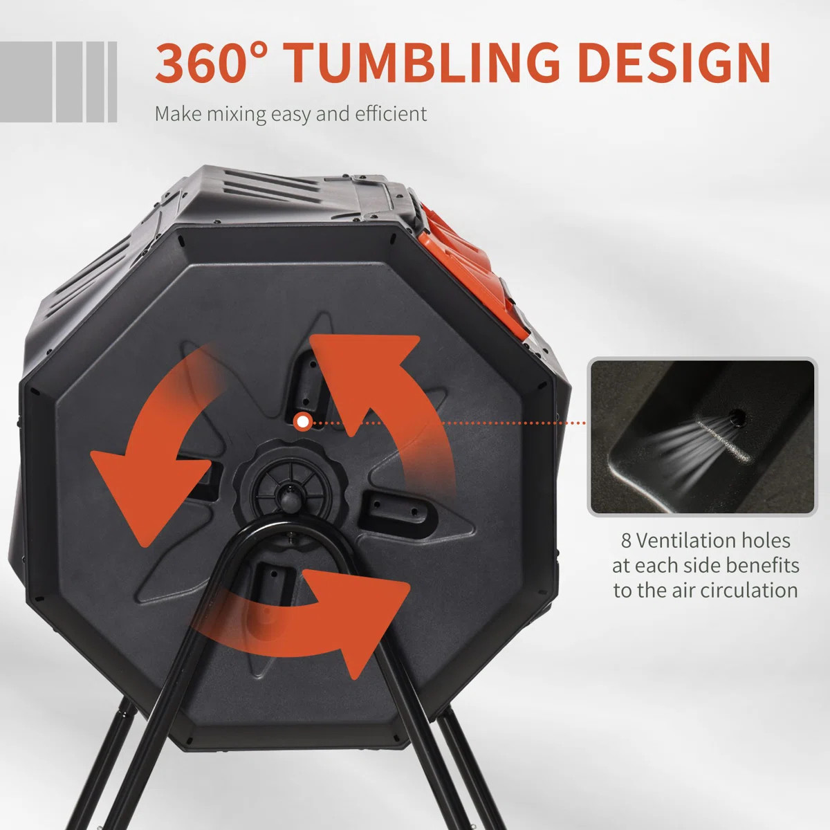 42.3 Gallons Outdoor Tumbler Composter with Latching Lid | Wayfair North America