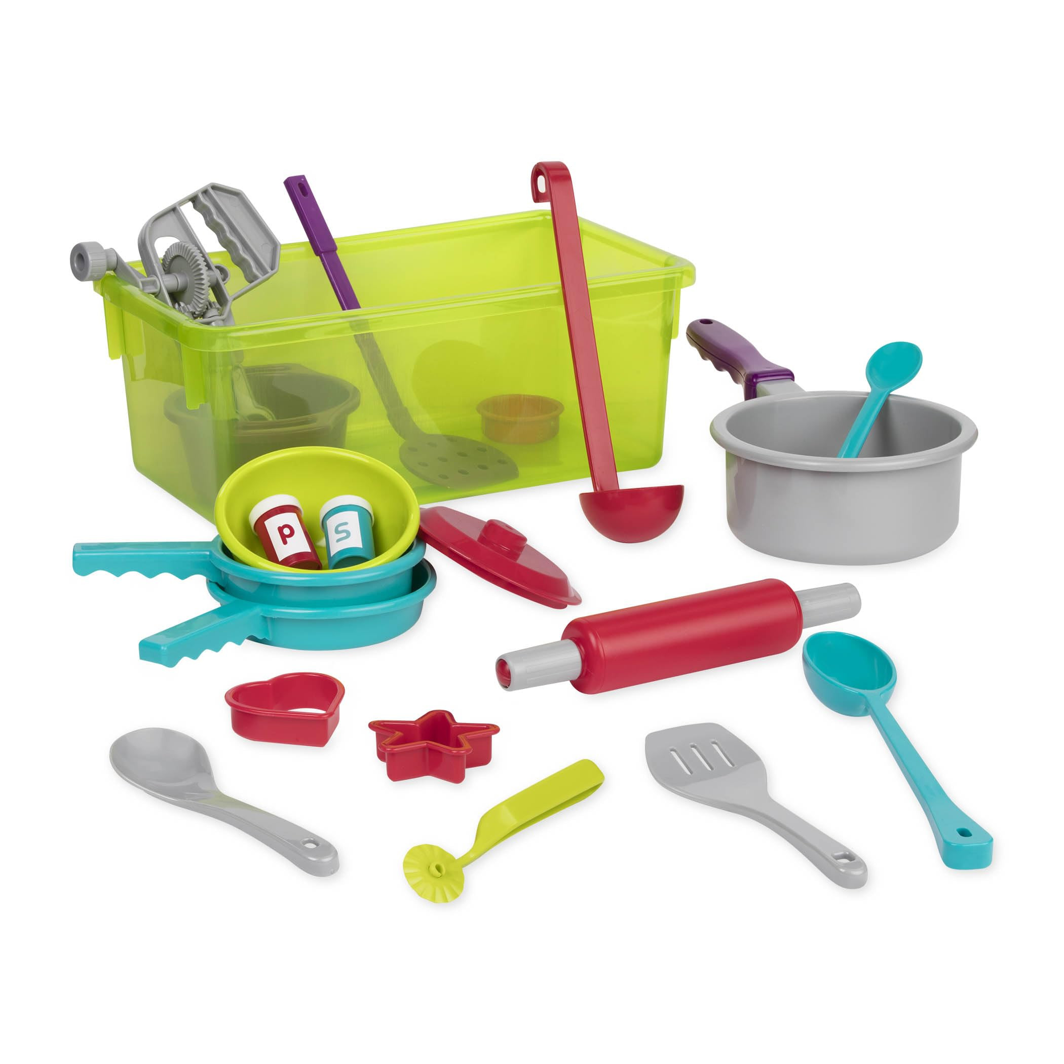 Battat – Pretend Cooking Set – Plastic Kitchen Toys – Play Dishes & Utensils-Toddler Cookin... | Amazon (US)