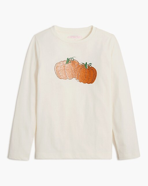 Girls' glitter pumpkin graphic tee | J.Crew Factory