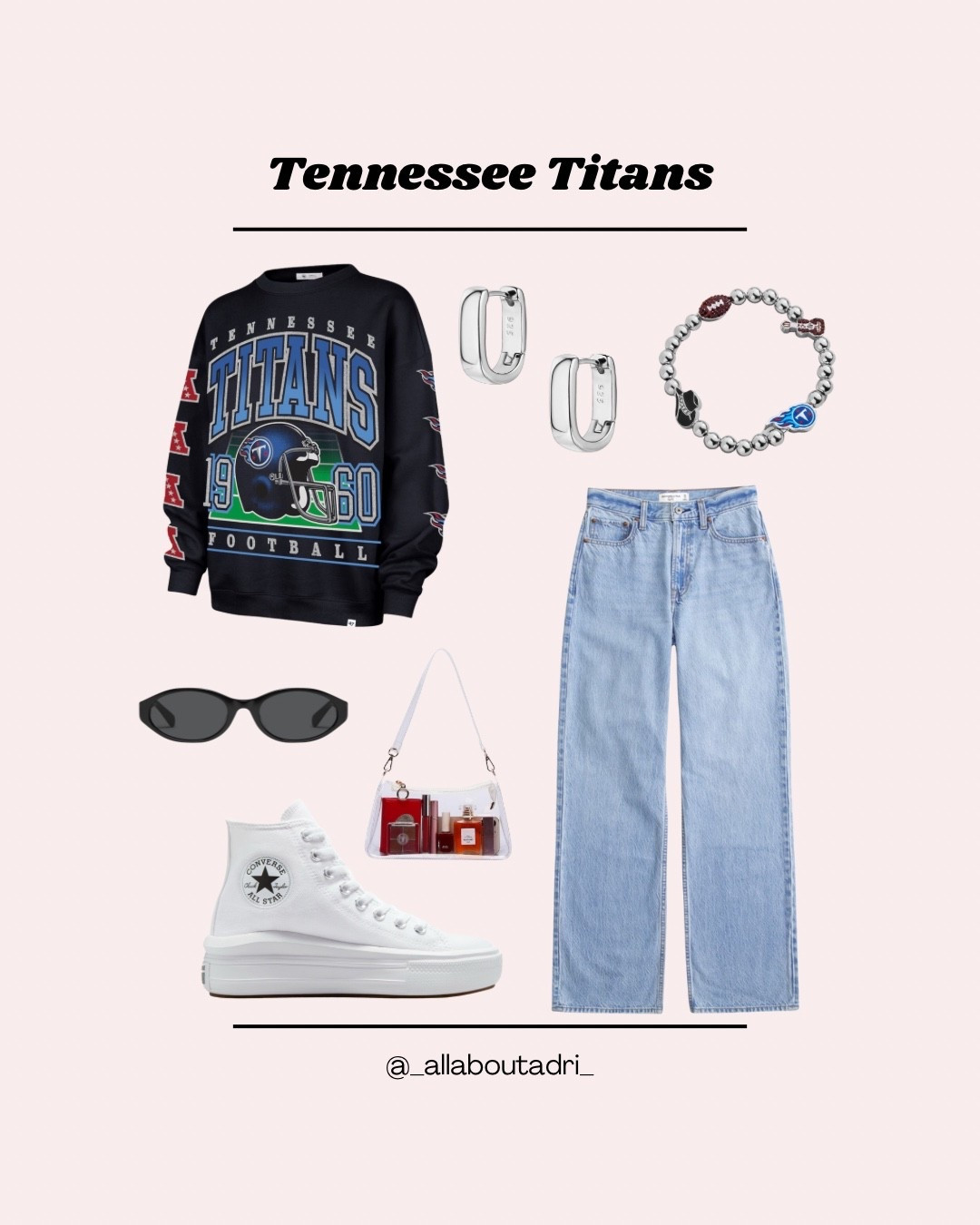 Here is a Tennessee Titans game day fit! Super easy and super cute 💙🏈

#LTKStyleTip