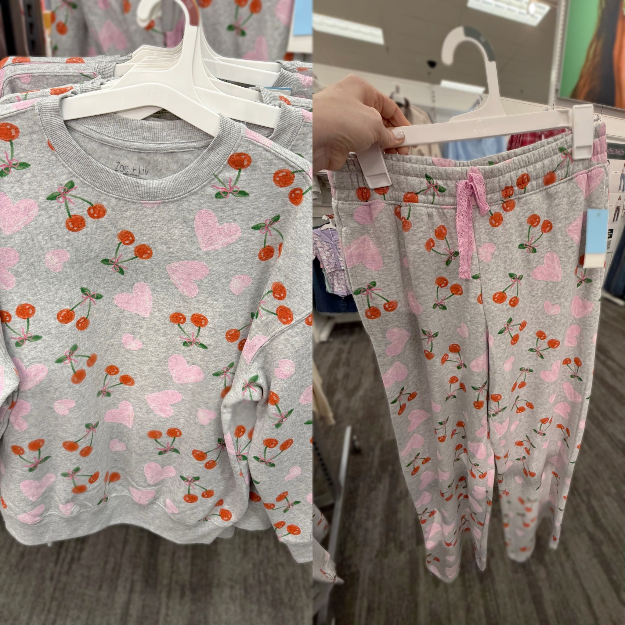 New cute cherry heart print sweatshirt and sweatpants- so cute and comfy!

#LTKTravel #LTKselfcare #LTKootd