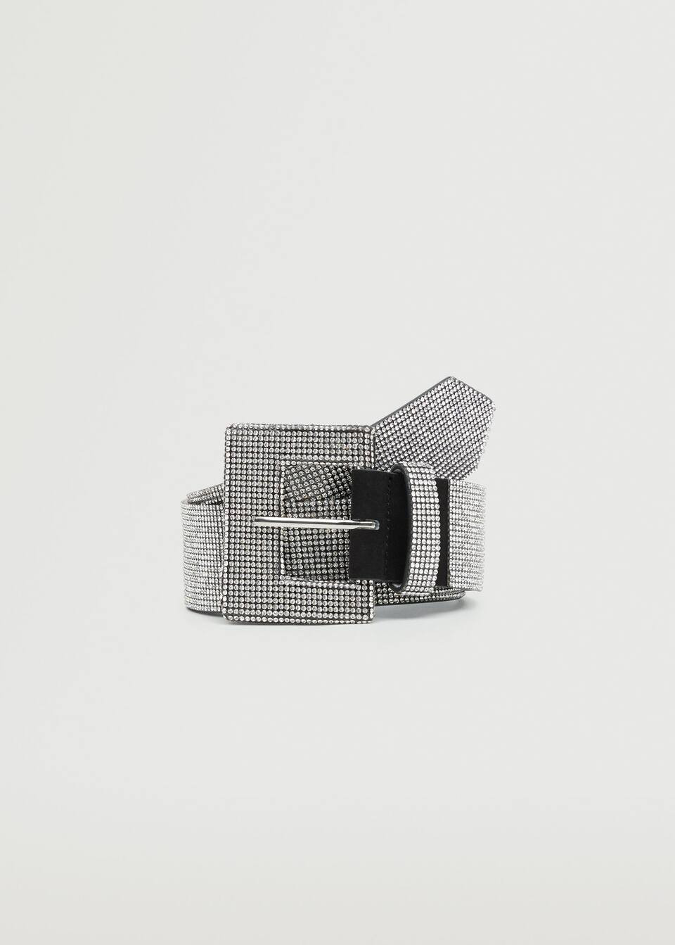 Strass buckle belt | MANGO (US)
