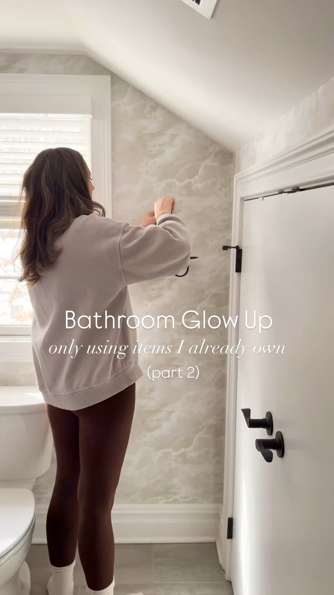 I gave our attic bathroom a little glow up only using items I already owned and I love how it turned out!! 

Leftover peel-and-stick wallpaper, a wall taper holder that I e been meaning to hang up for months, a candle and the prettiest hydrangeas in a vase. This project cost me nothing and it’s cozied up our attic bathroom glow so much! 

#LTKdayinmylife #LTKHome #LTKSeasonal