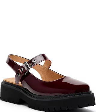 Marc Nolan Women's Luna Patent Leather Mary Jane Lug Slingback Pumps - 10 | Dillard's