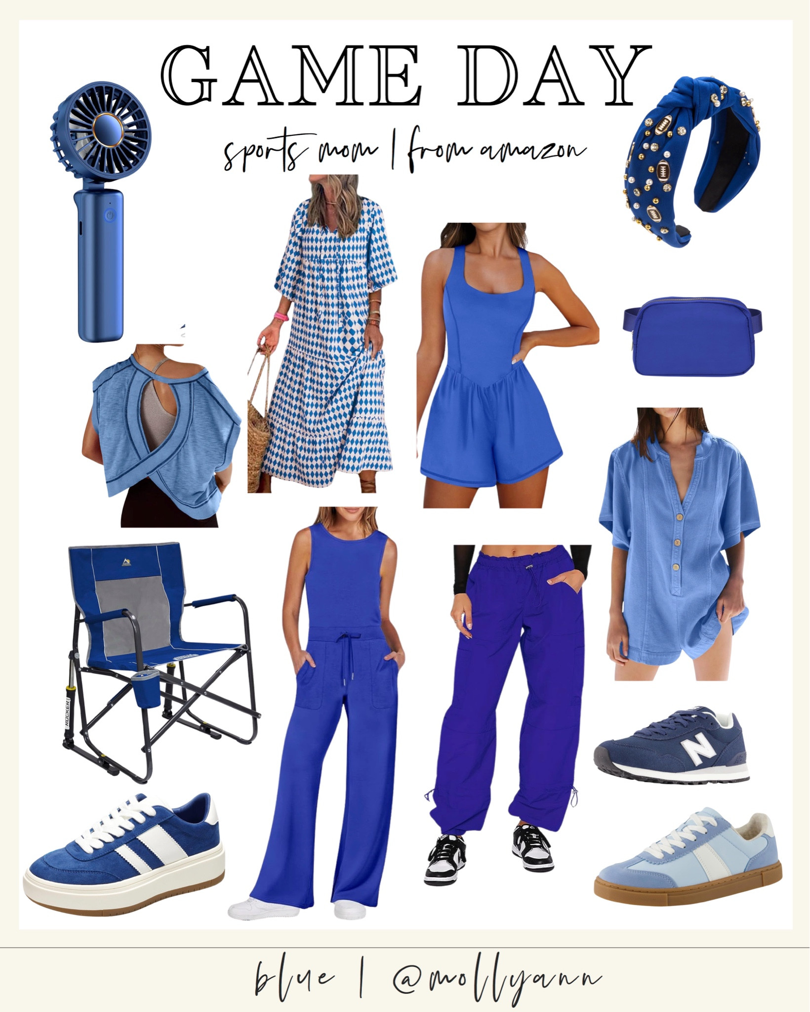 Game Day - School Colors.
 📣 Blue 💙 Amazon finds!! 

#LTKFindsUnder50 #LTKBacktoSchool #LTKActive