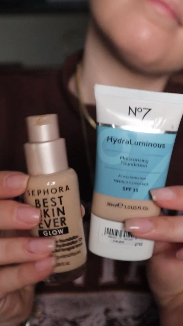 This was so difficult! I just couldn’t answer off the top of my head so I had to do a head to head and even then!! So so similar but Hydraluminous comes out on top for me.

The Sephora is a heavier coverage and more of a satin finish initially so on first impressions I’d say that was the nicer of the two on my skin - BUT - over the course of the day that side was a lot oilier than the No7 side. The No7 felt lighter on the skin and after the first hour they looked pretty similar so that more perfected initial look from the Sephora foundation didn’t last.

Worth noting - I didn’t powder or use any kind of setting spray because I wanted the products to stand on their own. This isn’t necessarily how I’d wear them in reality but it was a really interesting test since they’re two of my absolute favourites. 

@sephorauk Best Skin Ever - Shade: 17.5N - Price: £17.99

@no7uk Hydraluminous Moisturising Foundation - Shade: Calico - Price: £14.95

Would you like to see any other products tested against each other?

MUSIC: city girl - @fluxvortex 

#beautyreview #beautyreels #wearandcompare #foundationtest #sephorauk #sephorafoundation #no7 #no7makeup #budgetbeauty #beautyvlogger #ukbeautyblogger

#LTKunder100 #LTKunder50 #LTKbeauty