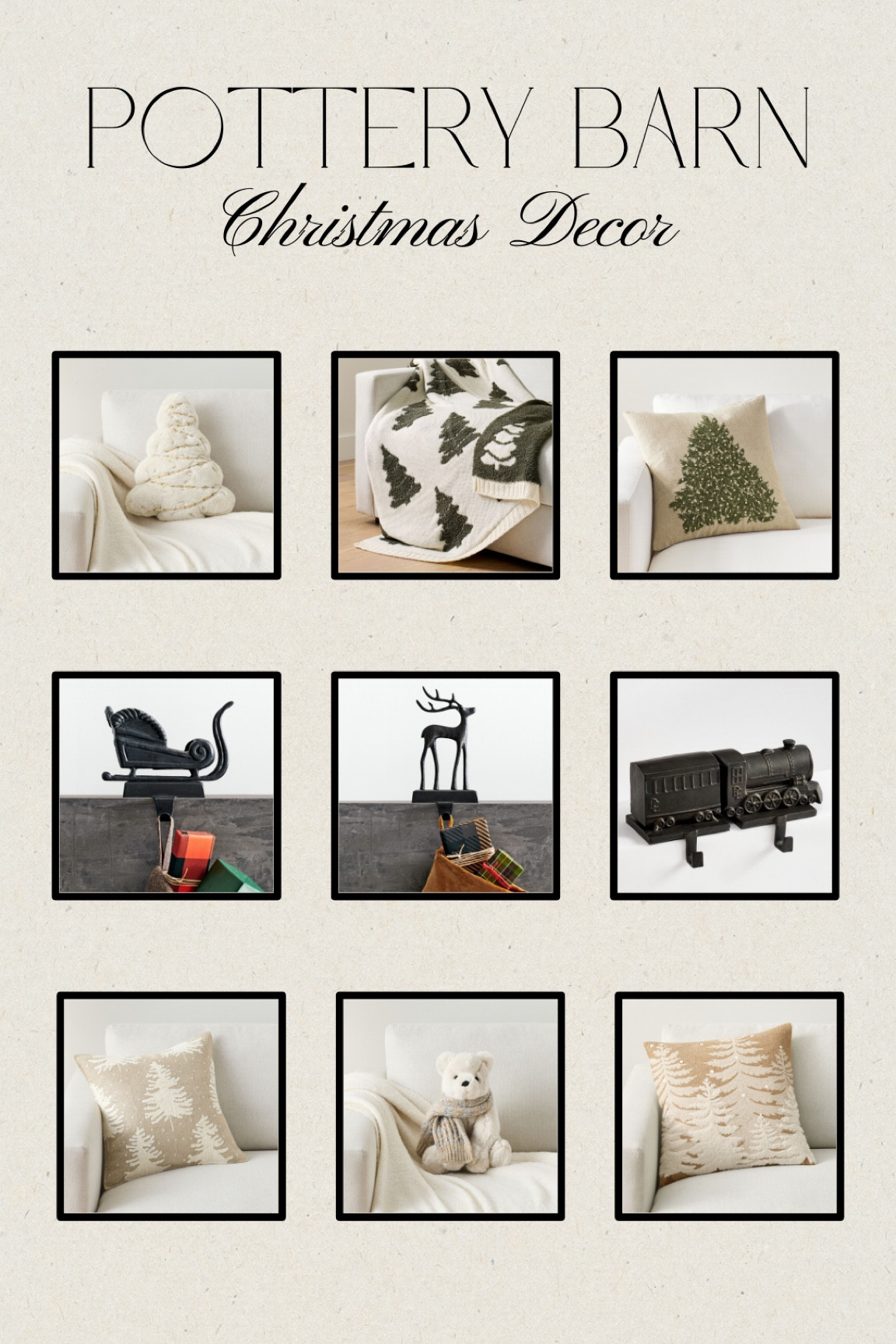 Christmas Decor • Pottery Barn • Stocking Holder • Holiday Home • Neutral Christmas

#LTKHome #LTKSeasonal #LTKHoliday