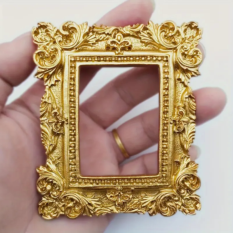 1pc Vintage Oblong Golden Resin Photo Frame - Horizontal Single Picture Frame with European Retro... | Temu Affiliate Program