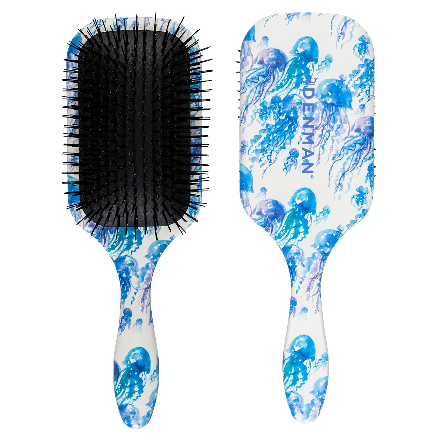 Denman Tangle Tamer Ultra (Jellyfish) Detangling Paddle Brush For Curly Hair And Black Natural Ha... | Amazon (US)
