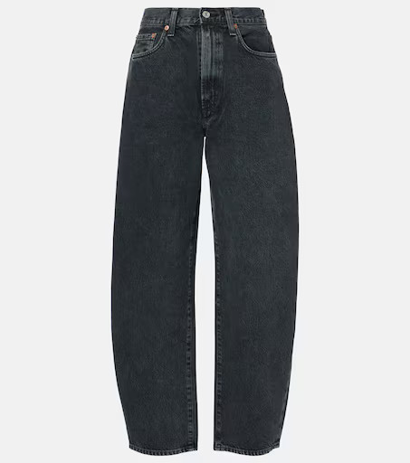 Balloon mid-rise barrel-leg jeans | Mytheresa (UK)