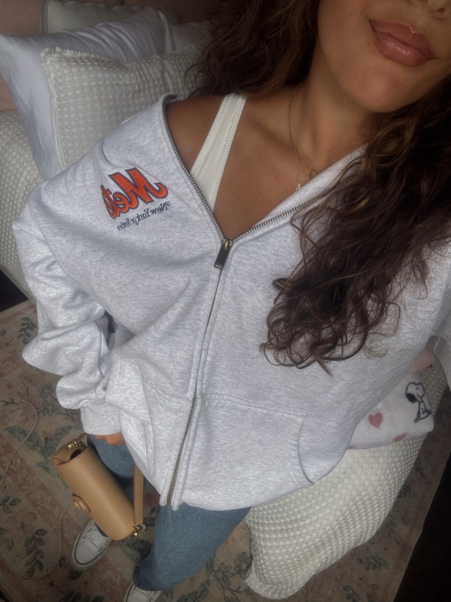 Mets game OOTG 🧡

zip up is New York or Nowhere x Mets 

#LTKFallSale #LTKStyleTip #LTKSeasonal