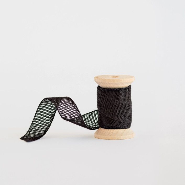 Black Loose Weave Cotton | Minted