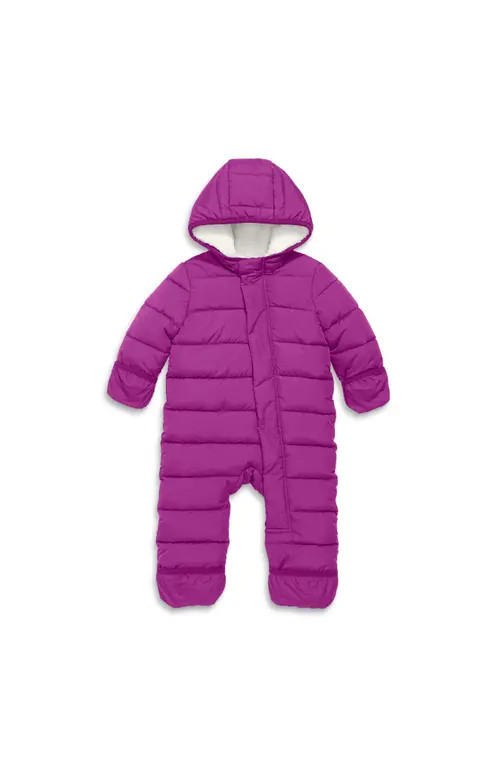 Primary Baby Parka Puffer Suit in Boysenberry at Nordstrom, Size 3-6M | Nordstrom