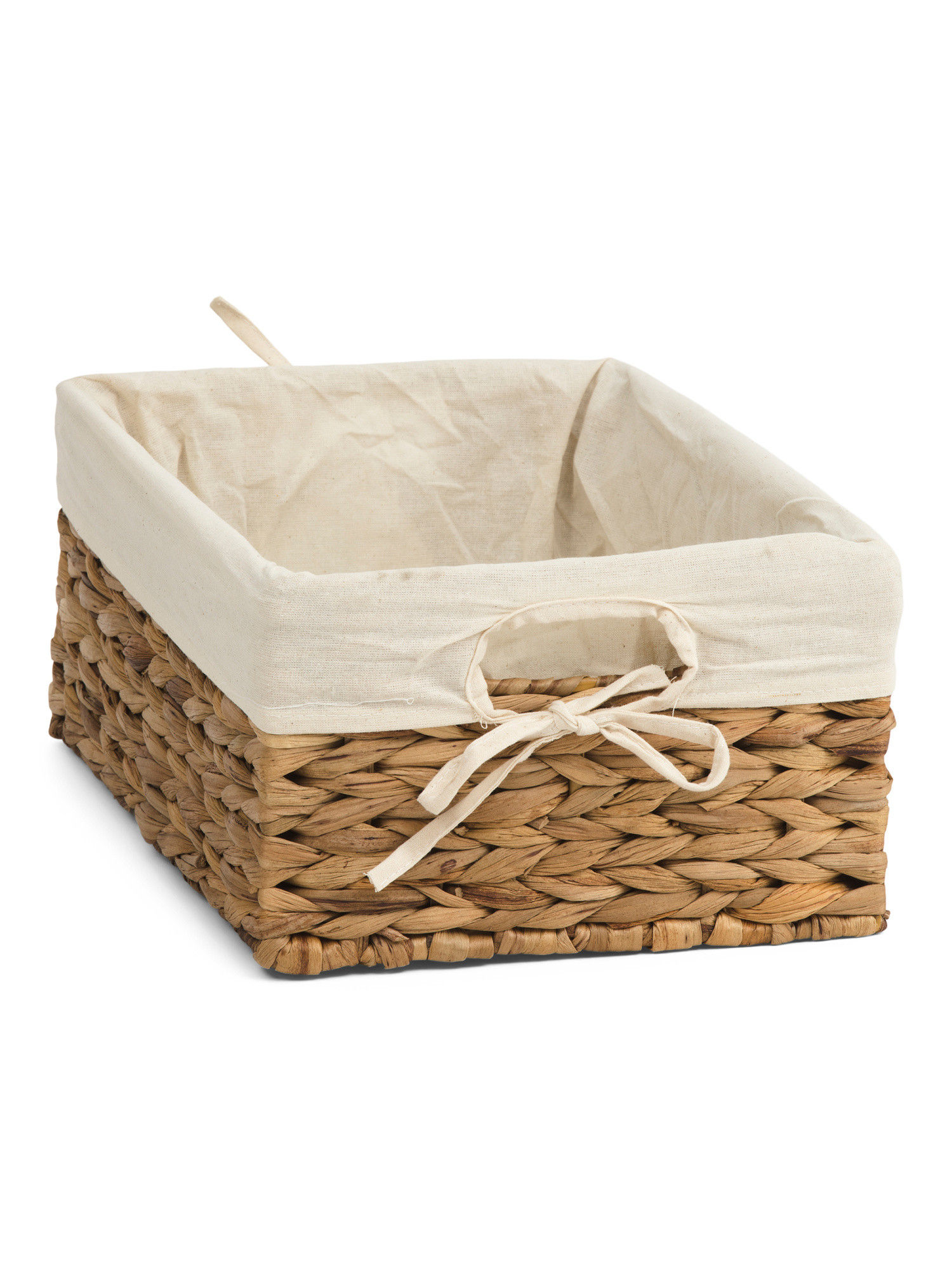 Rectangular Basket With Fabric Liner | TJ Maxx