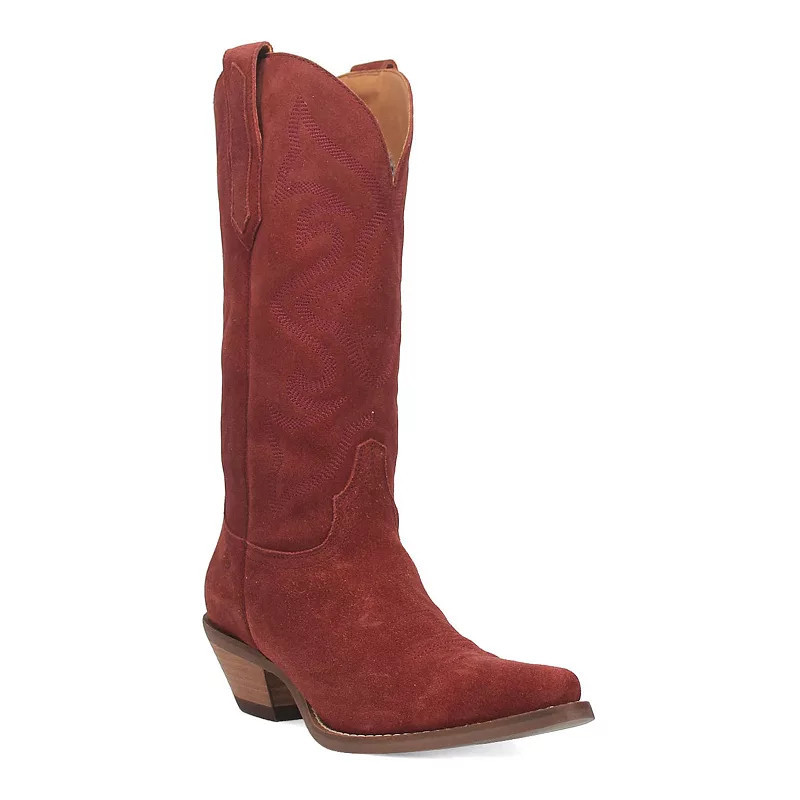 Dingo Out West Women's Suede Cowgirl Boots, Size: 9.5, Red | Kohl's