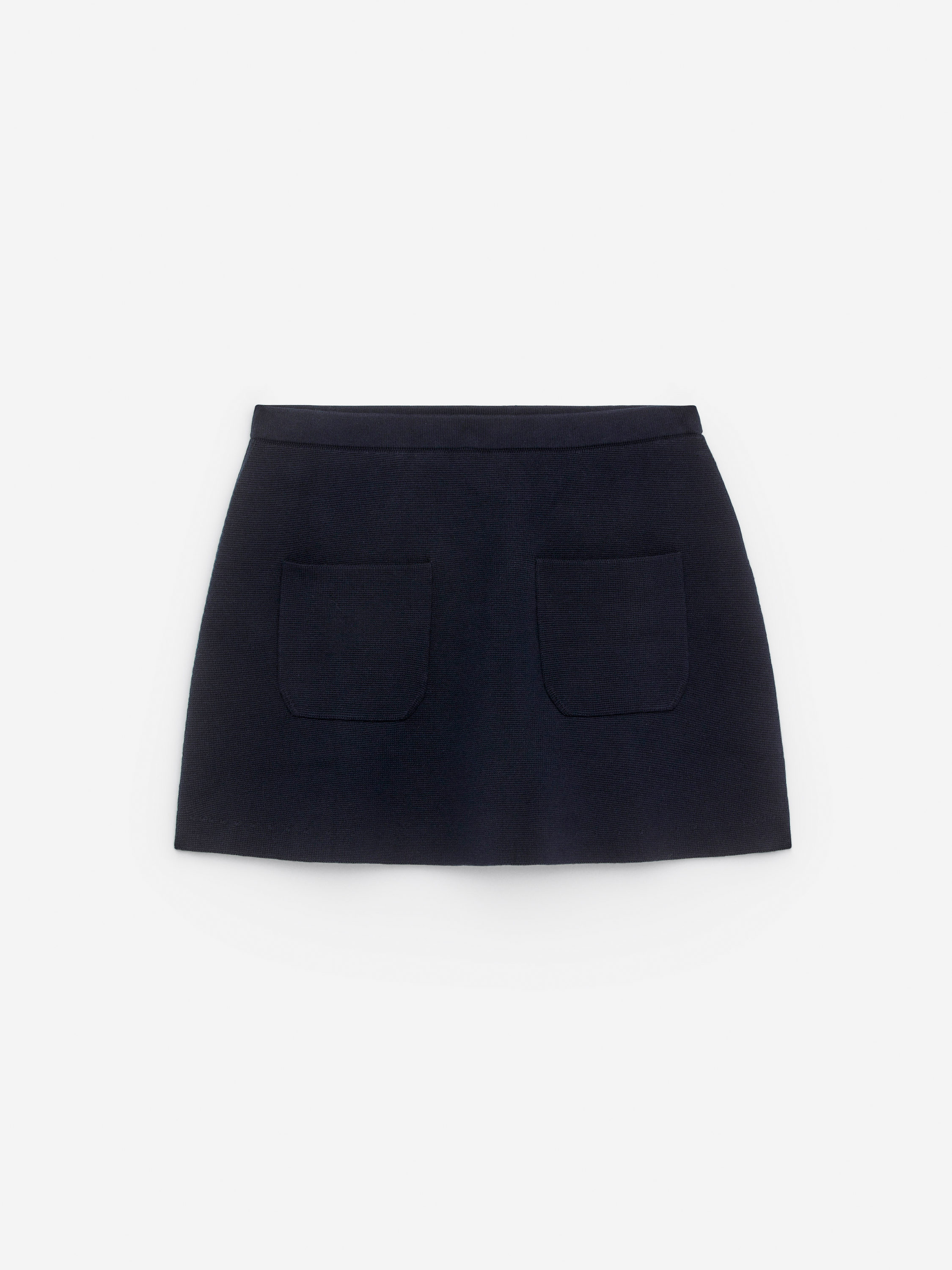 Knitted Mini Skirt – Dark Blue – Women – ARKET GB | Arket UK