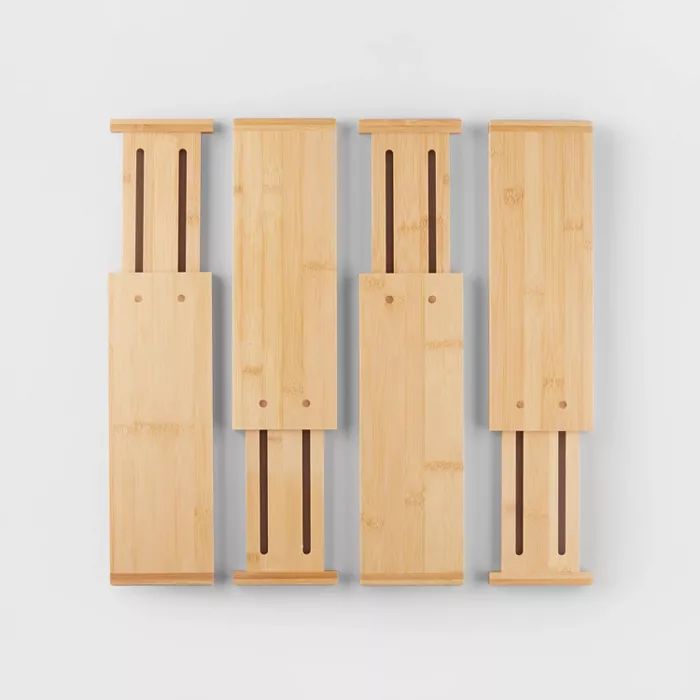Set of 2 Bamboo Expandable Drawer Dividers - Brightroom™ | Target