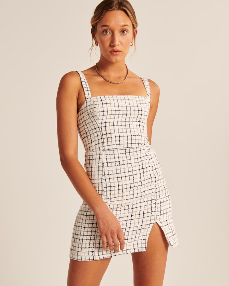 Tweed Mini Dress | Abercrombie & Fitch (US)