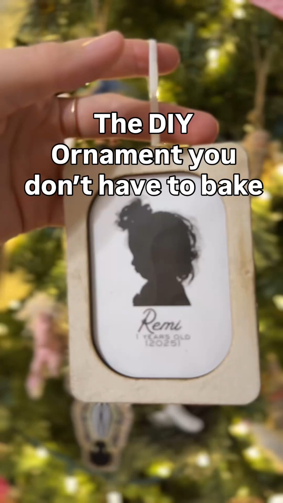 Silhouette diy Christmas ornament 