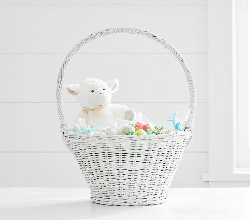 White Sabrina Large Easter Basket | Pottery Barn Kids