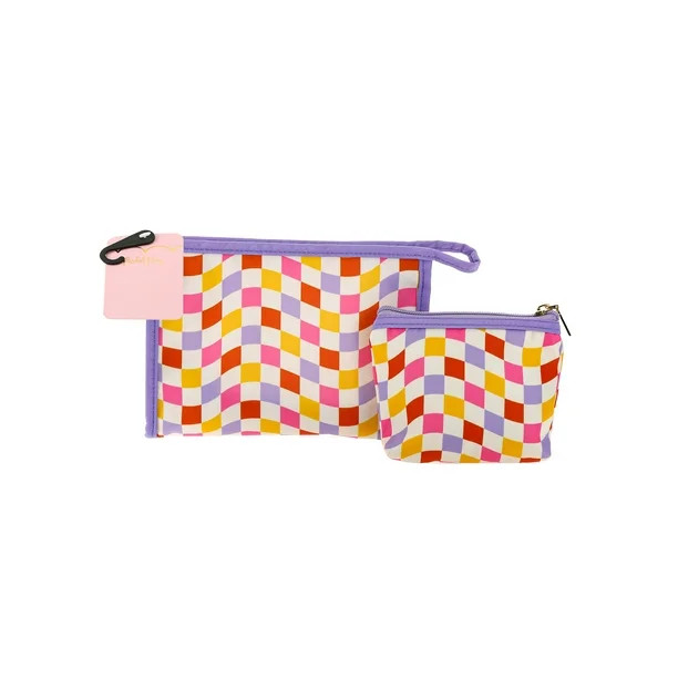Packed Party Checkerboard Wave Pouch Set, 2 Pieces | Walmart (US)