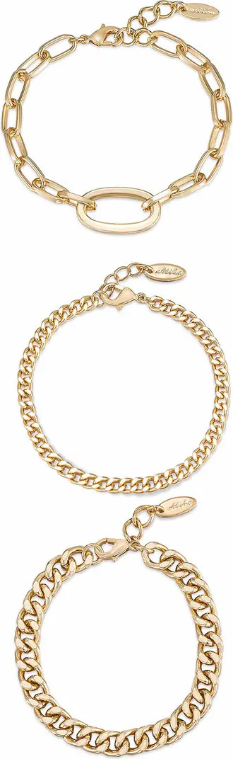Set of 3 Chain Link Bracelets | Nordstrom
