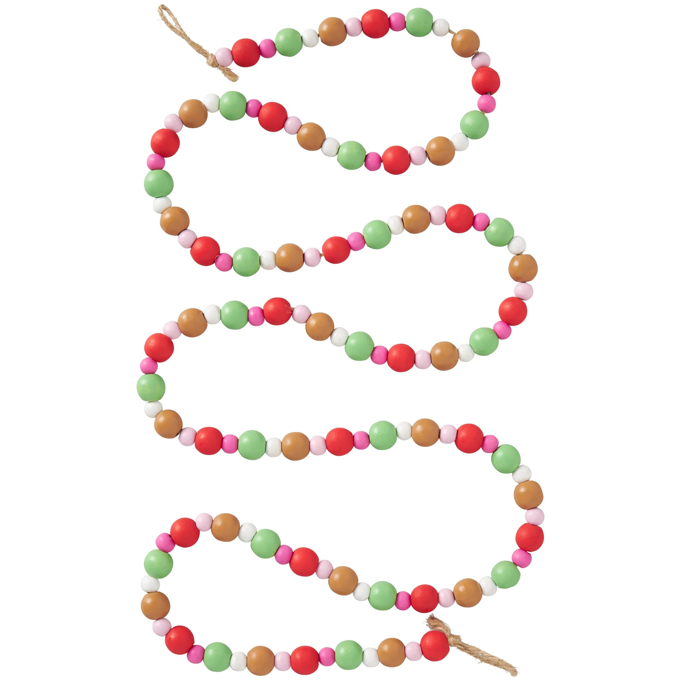 Multicolor Bright Mini Beaded Garland, 48 inch, by Holiday Time | Walmart (US)
