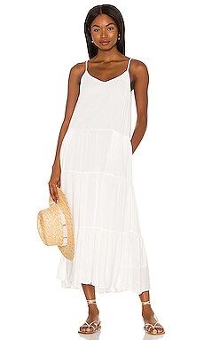 1. STATE Tiered Maxi Dress in Ultra White from Revolve.com | Revolve Clothing (Global)