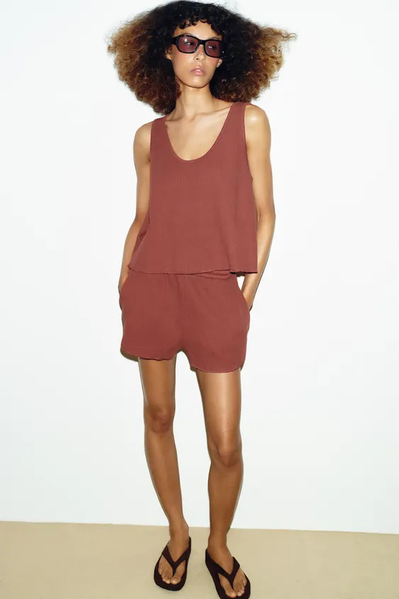 STRUCTURED STRAPPY TOP | Zara UK