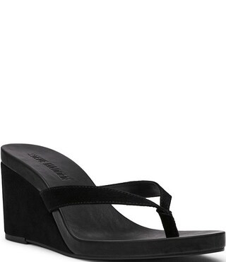 Playing Suede Wedge Thong Sandals | Dillard's
