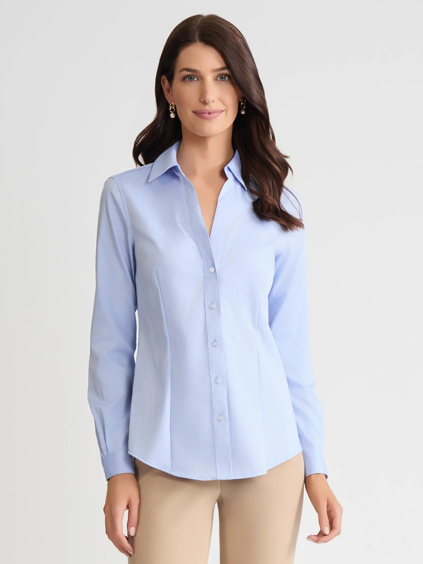 Easy-Care Button-Up Shirt | Jones New York