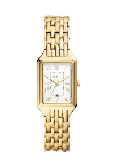 Raquel Three-Hand Date Gold-Tone Stainless Steel Watch | Fossil (US)
