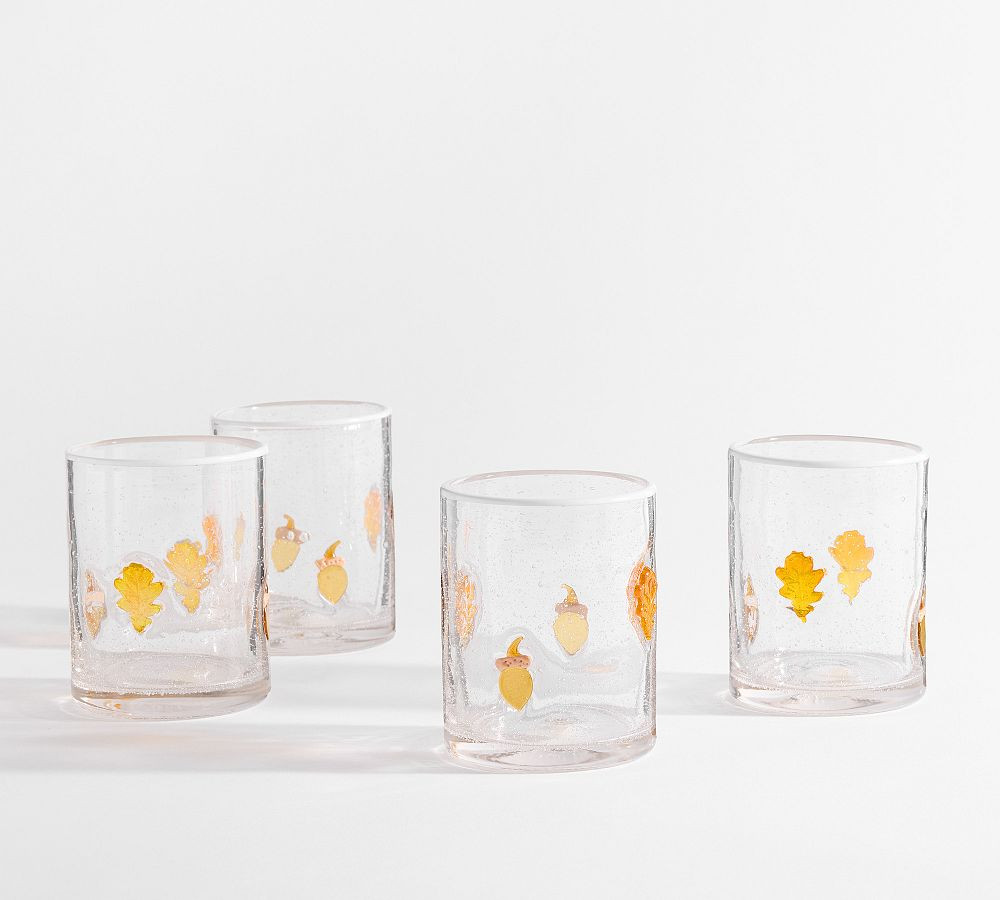 Acorn & Leaf Icon Tumblers - Set of 4 | Pottery Barn (US)