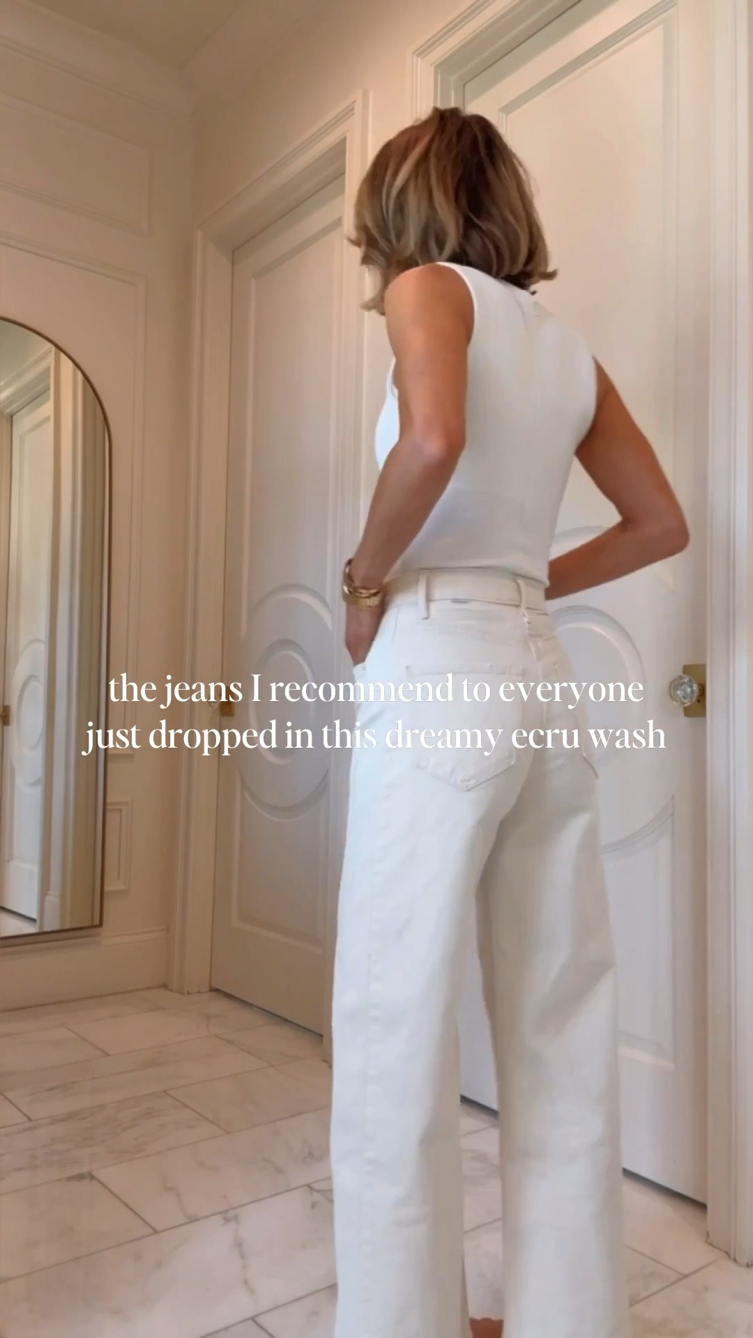 The jeans I recommend to everyone are now available in the perfect ecru wash for spring! They are a BEST SELLER this week.

#LTKgrwm #LTKootd