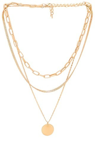 8 Other Reasons Layered Chain Necklace in Metallic Gold. | Revolve Clothing (Global)