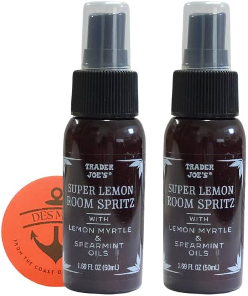 Trader Joe's Super Lemon Room Spritz with Lemon Myrtle & Spearmint Oils 1.69 fl oz - 2 PACK with ... | Amazon (US)