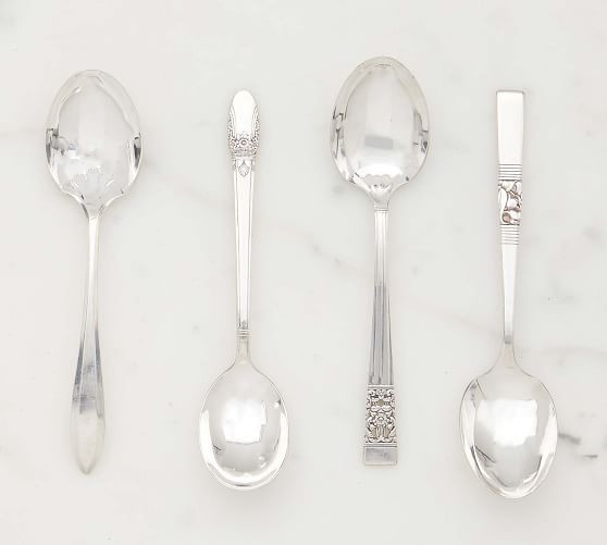 Vintage Found Hotel Silver Teaspoons - Set of 4 | Pottery Barn (US)