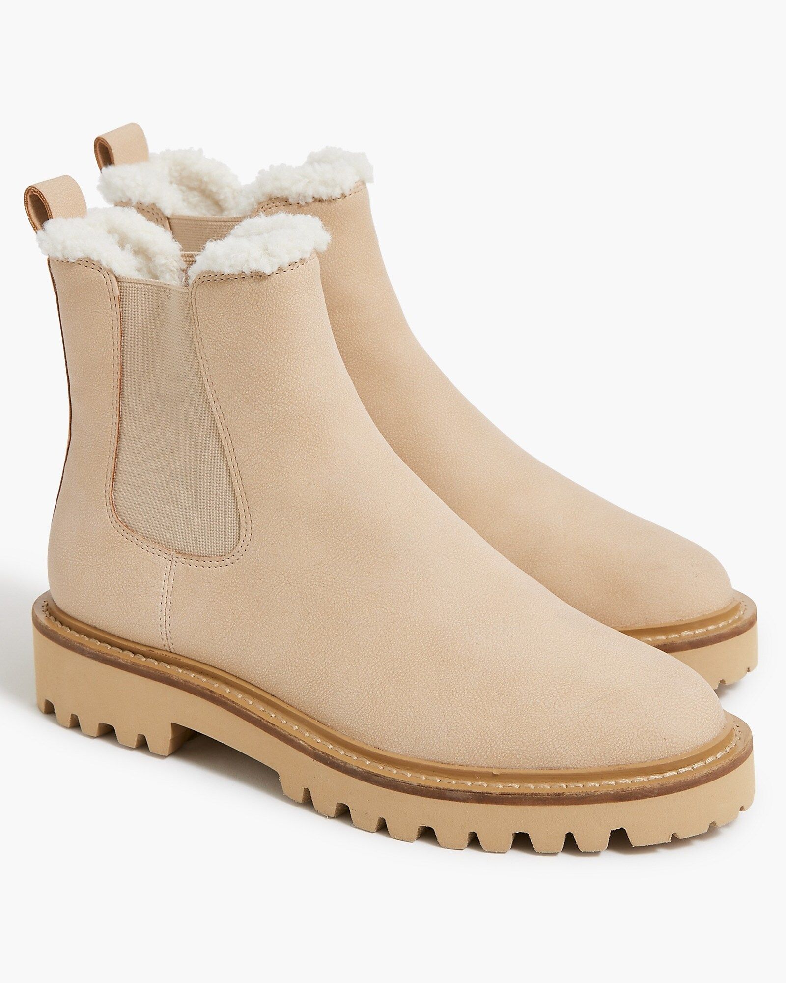 Sherpa-lined Chelsea boots | J.Crew Factory